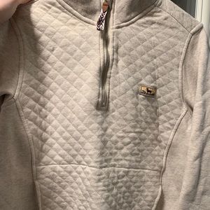 Ladies The Black Dog Quilted Half Zip